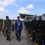 Lanud RHF Gelar Simulasi Pengamanan Pemilu 2019